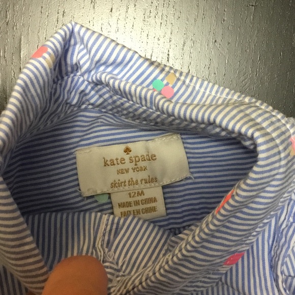 ❤️ 2/$20❤️ Kate Spade Baby Short-Sleeve Button Down Shirt - Picture 3 of 4